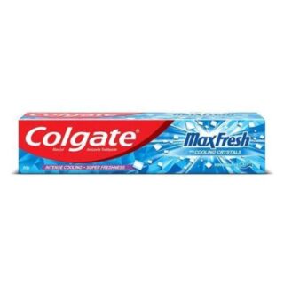 COLGATE TOOTHPASTE - MAX FRESH COOLING CRYSTALS BLUE GEL (PEPPERMINT ICE) 80 GM CARTON