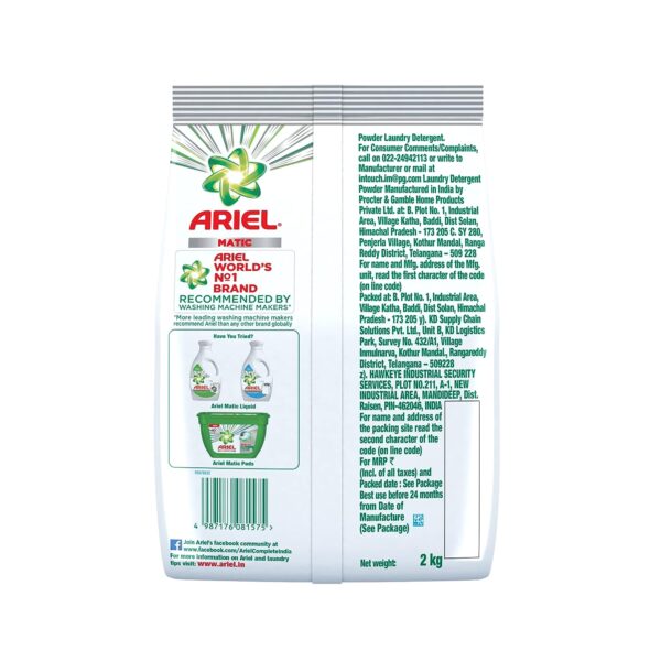 ARIEL MATIC FRONT LOAD DETERGENT_