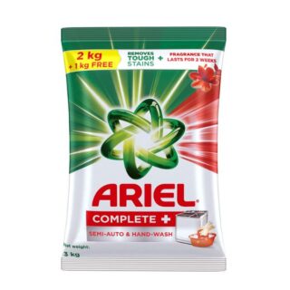 Ariel Complete Detergent Washing Powder - 2 kg with Free Detergent Powder - 1 kg